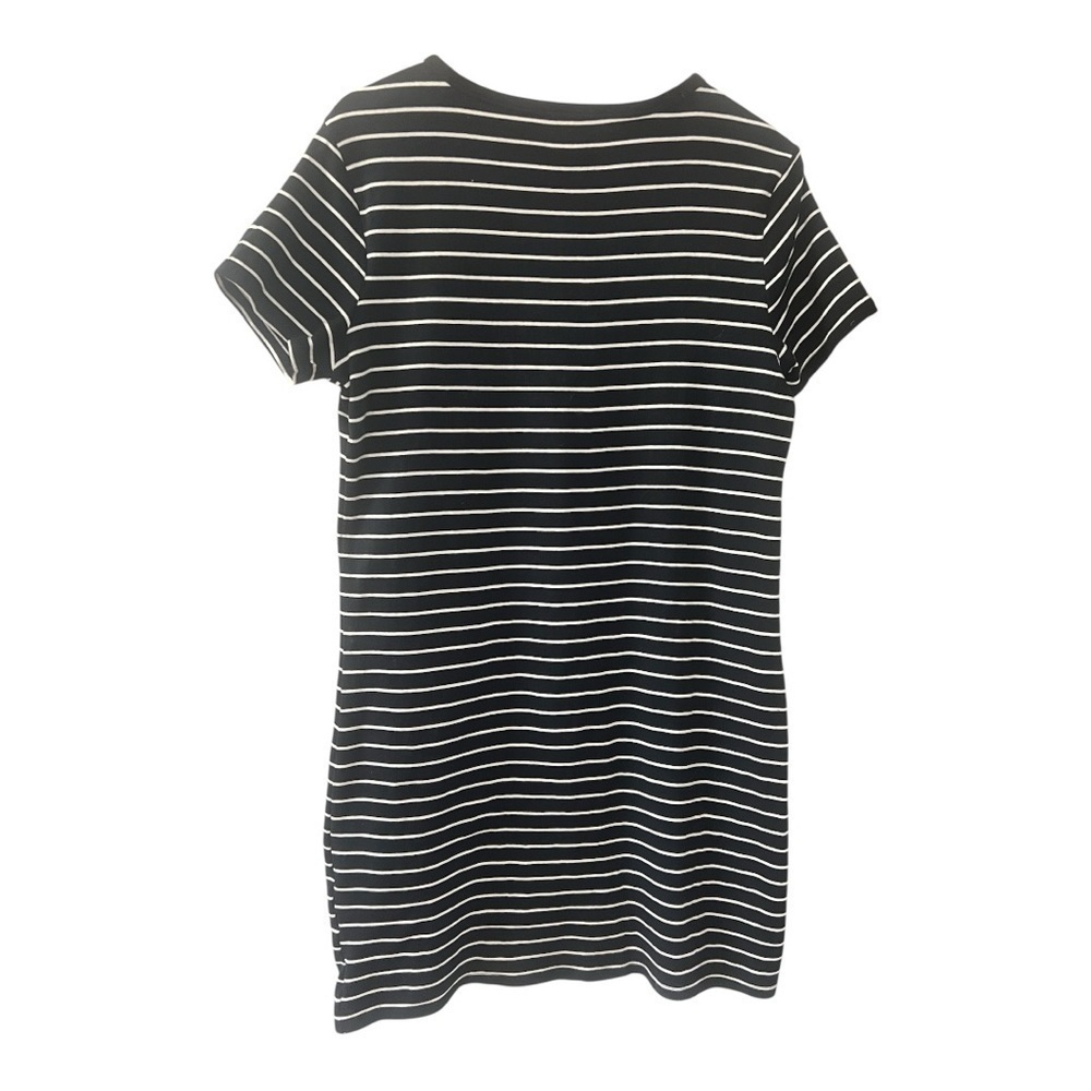 Touched by Nature Black & White Striped T-Shirt Dress size XL Women - Picture 4 of 8